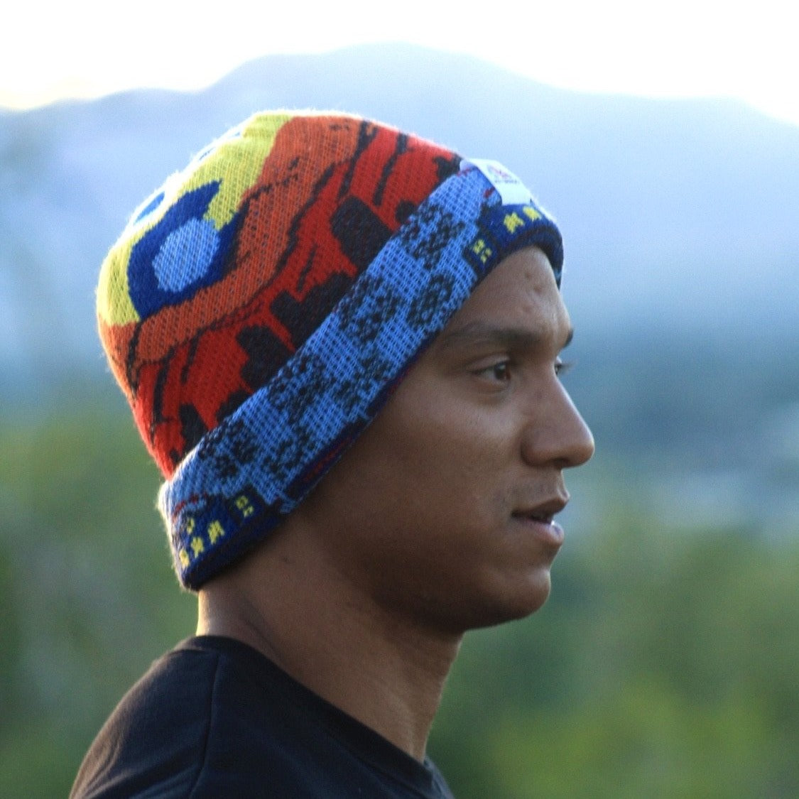 Reversible Alpaca Beanie. Denver, Colorado – Lazy Gringo
