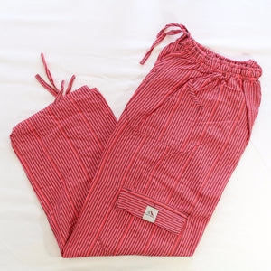 (Medium) Pink and Blackish Stripes Lounge Pants 0021