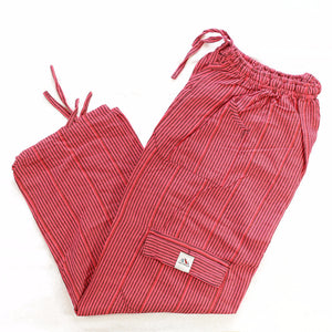 (Medium) Pink and Blackish Stripes Lounge Pants 0021