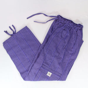 (Medium) Purpley with Blackish Stripes Lounge Pants 0027