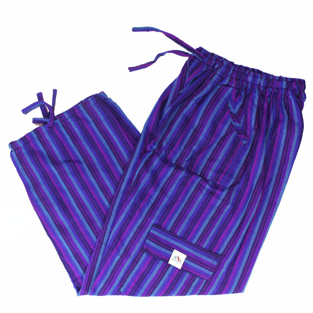 (Medium) Extravagantly Purpley Blue Lounge Pants 0030