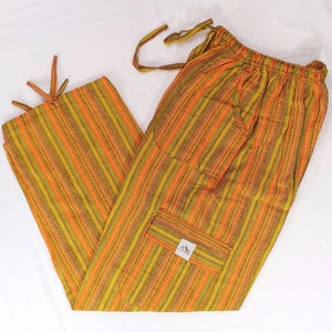 (Medium) Orangish and Greenish Lounge Pants 0031