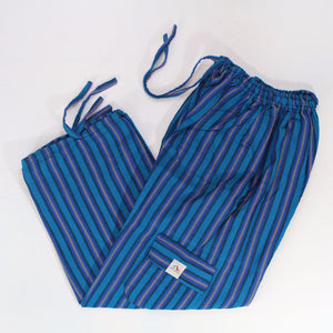 (Medium) Mostly Blue with Purplish Lounge Pants 0043