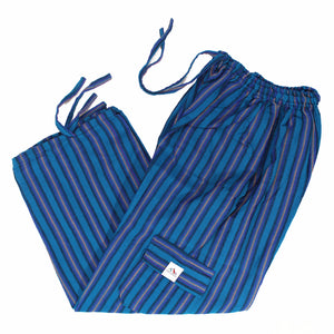 (Medium) Mostly Blue with Purplish Lounge Pants 0043