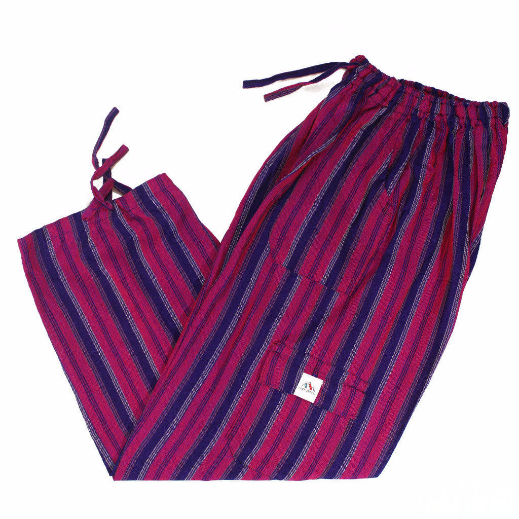 (Large) Purple and Pinkish Striped Lounge Pants 0055