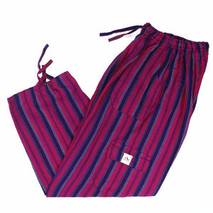 (Large) Purple and Pinkish Striped Lounge Pants 0055