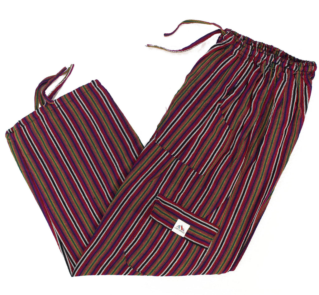 (Large) Purple and a Bunch of Other Colors Lounge Pants 0062