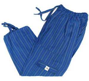 (Large) Double Bluish with Stripes Lounge Pants 0064
