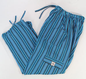 (Large) Lighter Bluish and Stripey Lounge Pants  0066