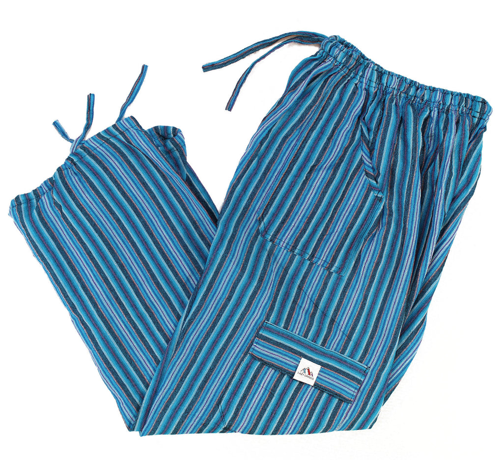 (Large) Lighter Bluish and Stripey Lounge Pants  0066