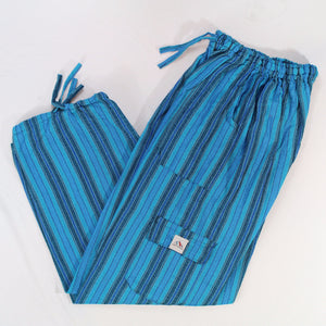 (Large) Lightish Blue and Darkish Blue Lounge Pants 0067