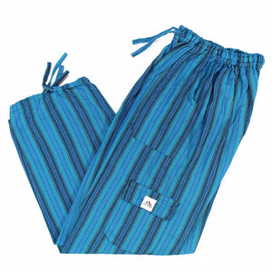 (Large) Lightish Blue and Darkish Blue Lounge Pants 0067