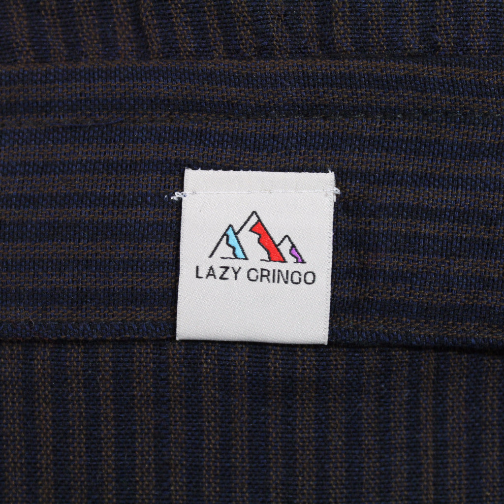 (Medium) Dark Blackish with Brownish Stripes Lounge Pants 0070