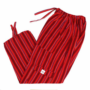 (Large) Reddish with Blackish Stripies Lounge Pants 0076