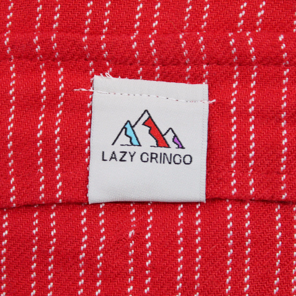 (Medium) Red with Little White Stripes Lounge Pants 0078