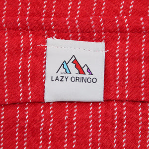 (Medium) Red with Little White Stripes Lounge Pants 0078