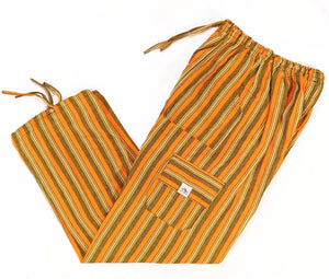 (XL) Orange and Greenish Lounge Pants 0086