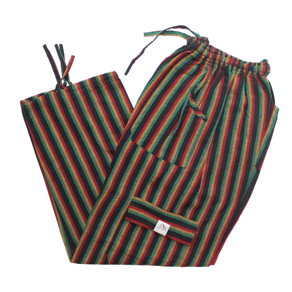 (Large) Rasta and Black Lookin' Lounge Pants 0109