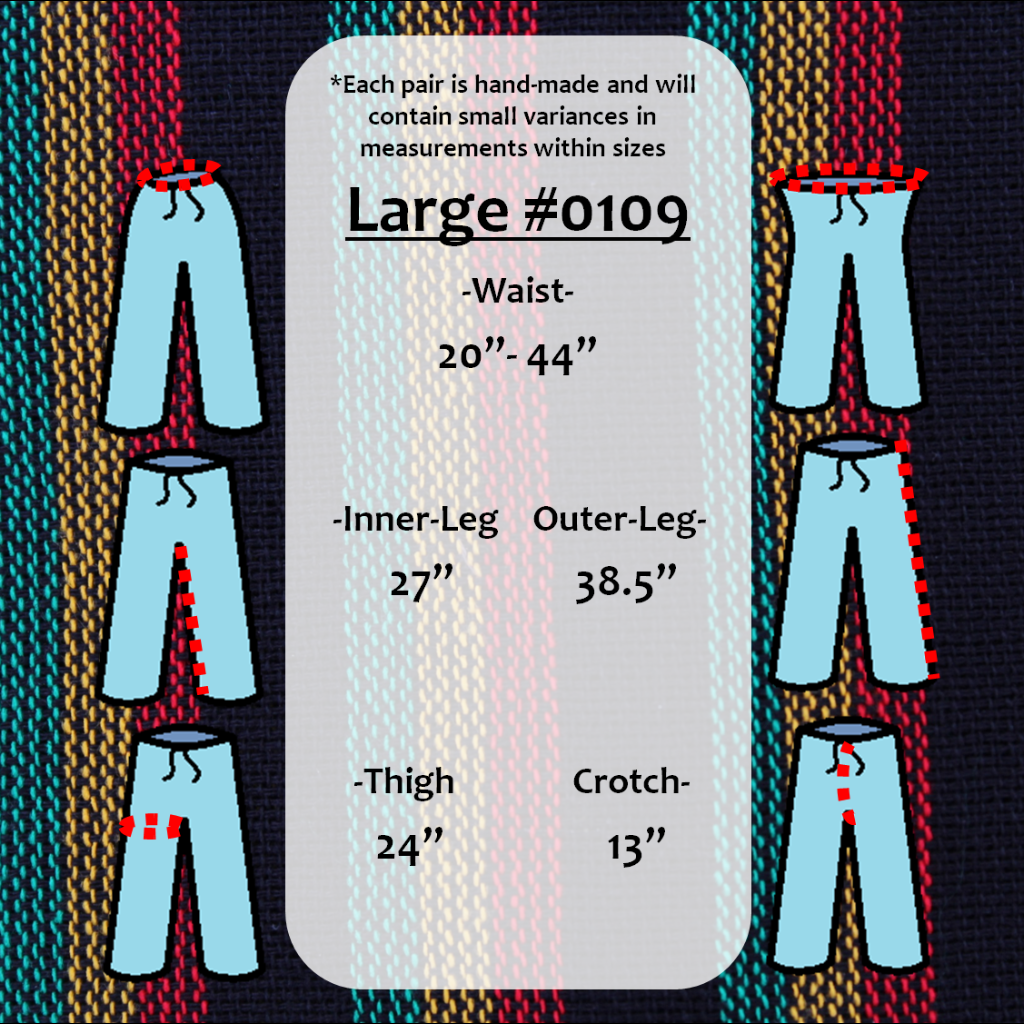 (Large) Rasta and Black Lookin' Lounge Pants 0109