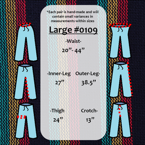 (Large) Rasta and Black Lookin' Lounge Pants 0109