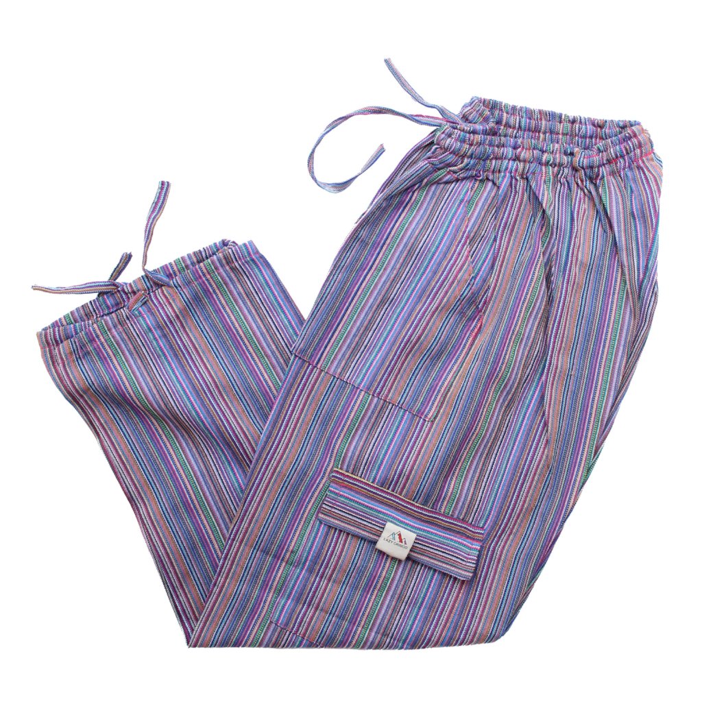 (Small) Whitish Purplish Pink Stripey Lounge Pants 0110