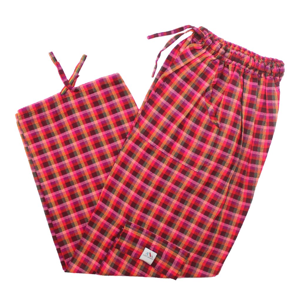 (Large) Checkered Reddish Pink Lounge Pants 0111