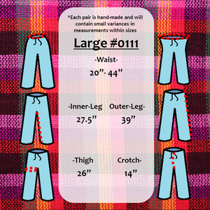 (Large) Checkered Reddish Pink Lounge Pants 0111