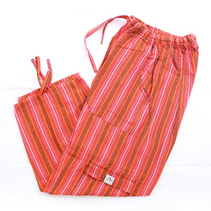 (Large) Orange with Reddish Pink Lounge Pants 0113