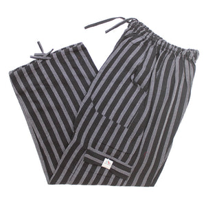 (XL) Black with Four White Stripies Loung Pants 0114