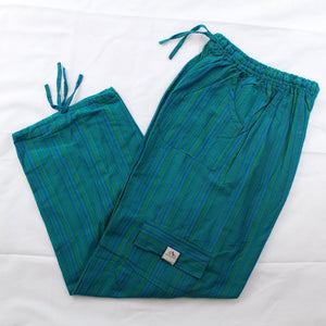 (Large) Green and Bluish Lounge Pants 0118