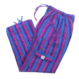 (Large)  Purple Blue and Pinkish Lounge Pants 0121