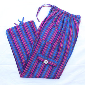 (Large)  Purple Blue and Pinkish Lounge Pants 0121