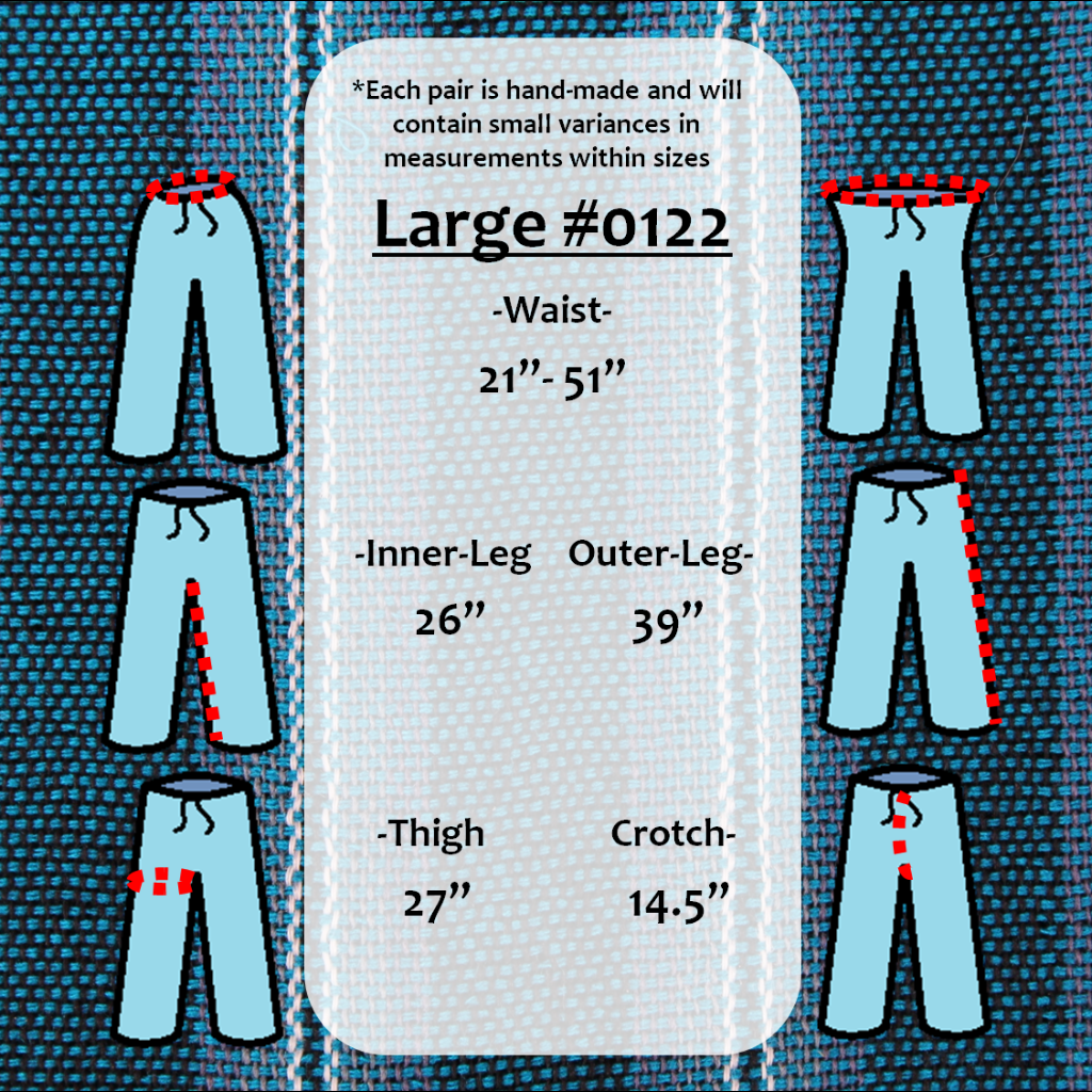 (Large) Blue and Light Blue with some White Lounge Pants 0122