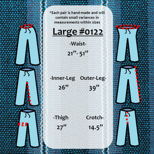(Large) Blue and Light Blue with some White Lounge Pants 0122