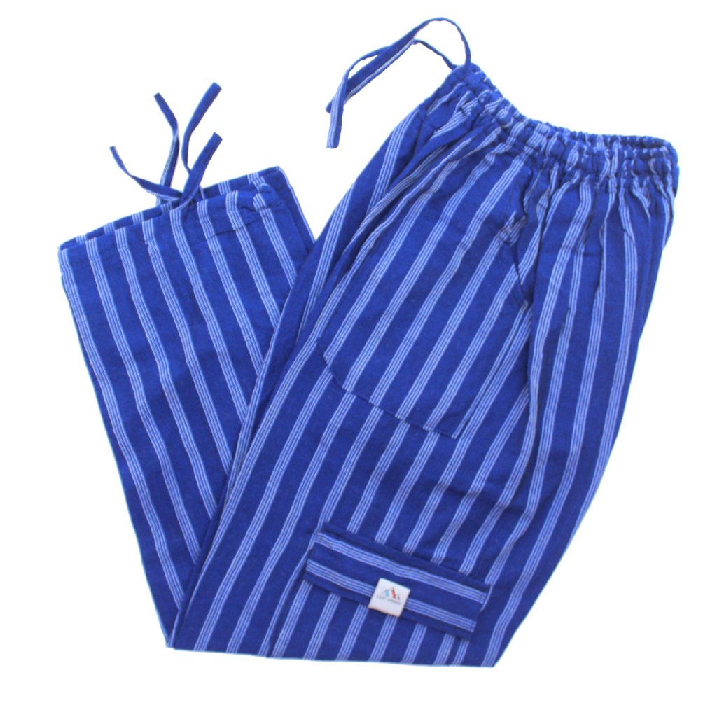 (Large) Blue with some White and Black Lounge Pants 0124
