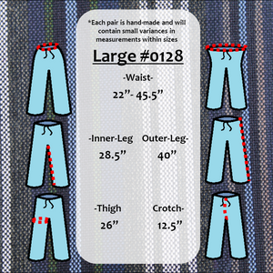 (Large) Grayish Blueish White Lounge Pants 0128