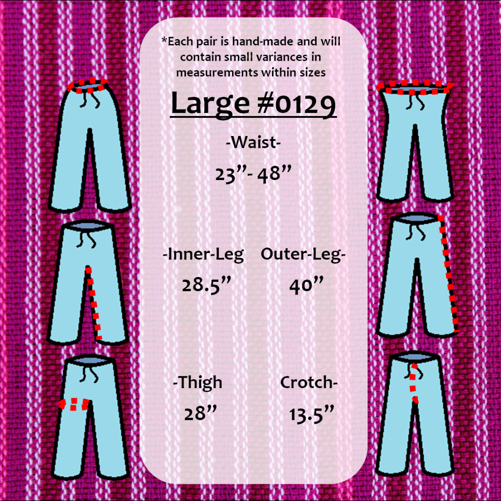 (Large) Pinkish with Little Whiteish Stripies Lounge Pants 0129