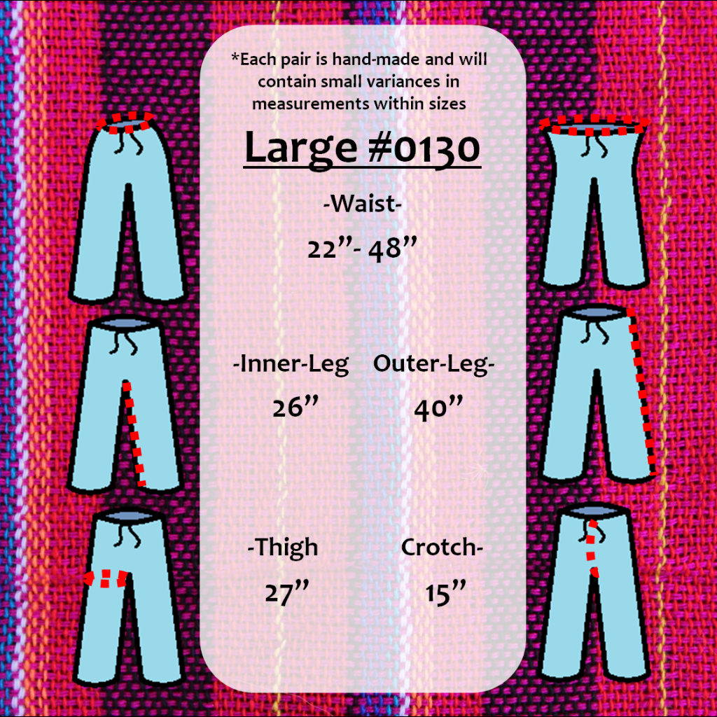 (Large) Redish with some Blue and Black Lounge Pants 0130
