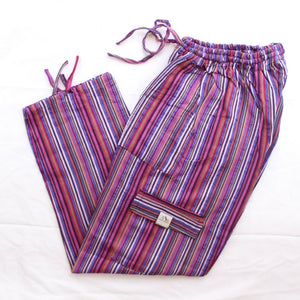 (Large) Purpley Blueish White Lounge Pants 0131