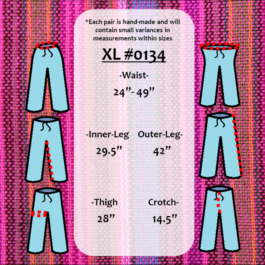 (XL) Purplish Pink and Blueish Lounge Pants 0134