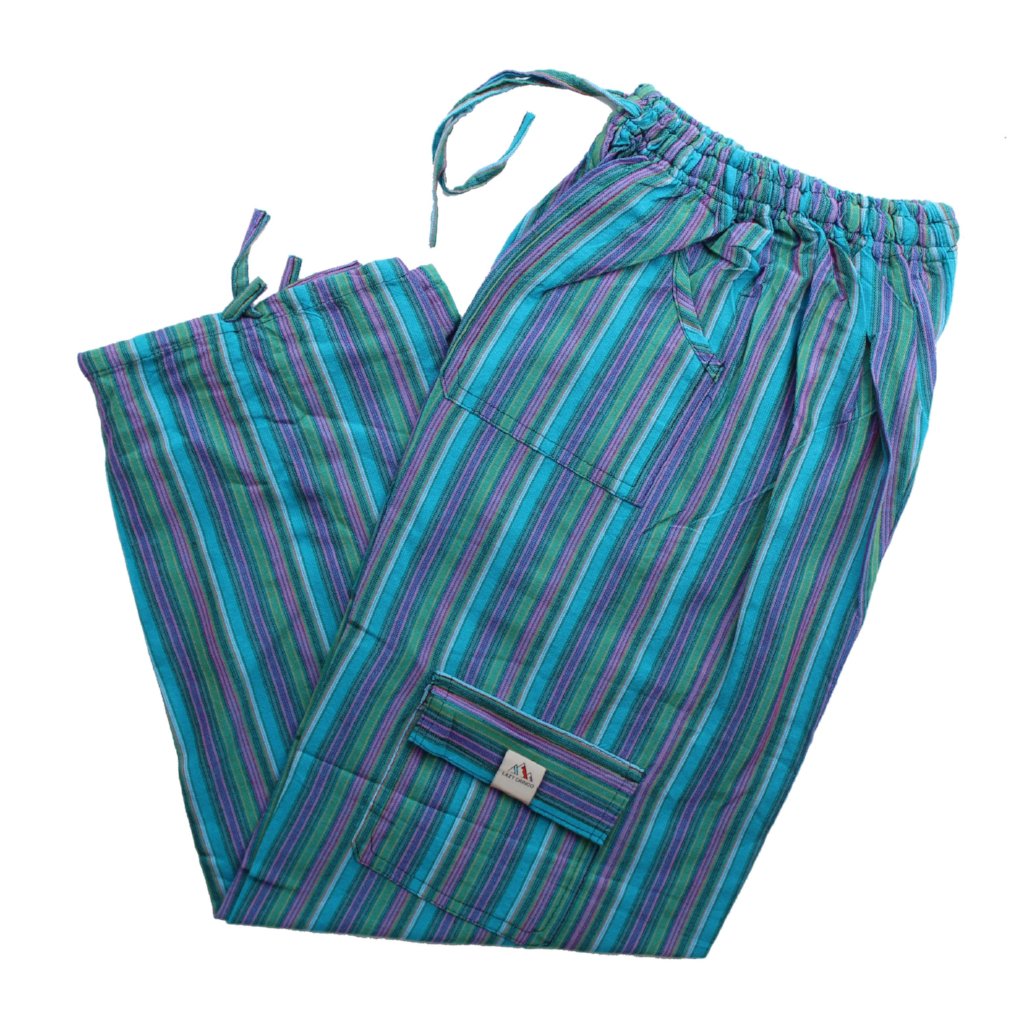 (XL) Blueish Greenish with some Purple Lounge Pants 0136
