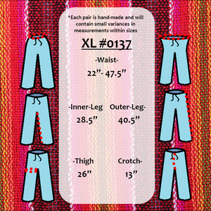 (XL) Redish Orangeish with some Blackish Lounge Pants 0137