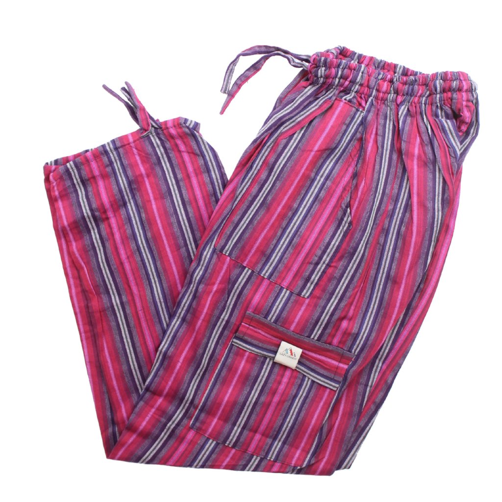 (XL) Purplish Pink with some Whiteish Loung Pants 0140