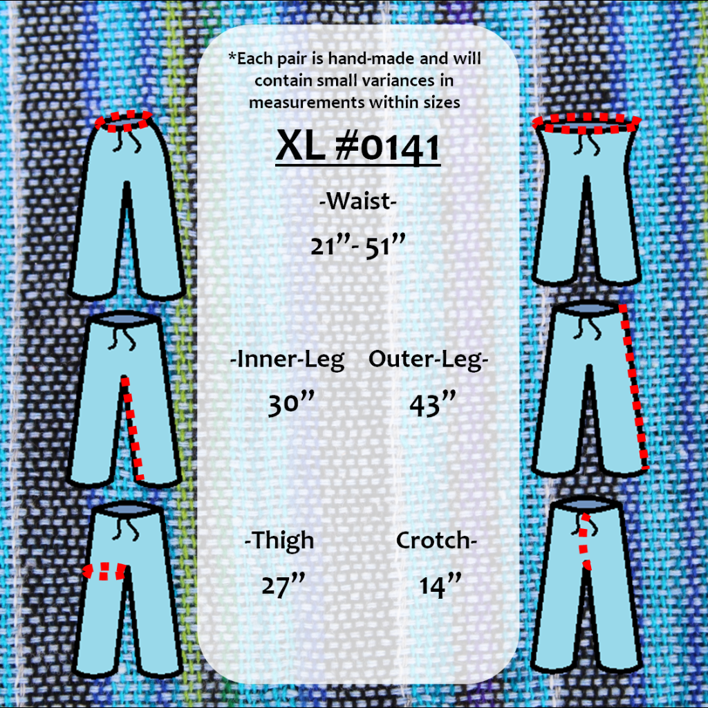 (XL) Blueish Whiteish and Greenish Lounge Pants 0141