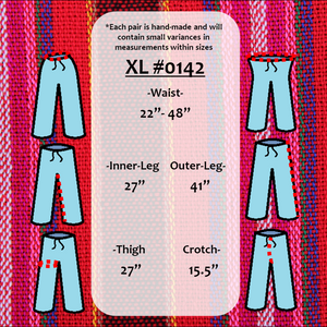 (XL) Reddish with Black Stripies Lounge Pants 0142
