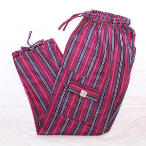 (XL) Purpleish Pink with a Tad of White Lounge Pants 0147
