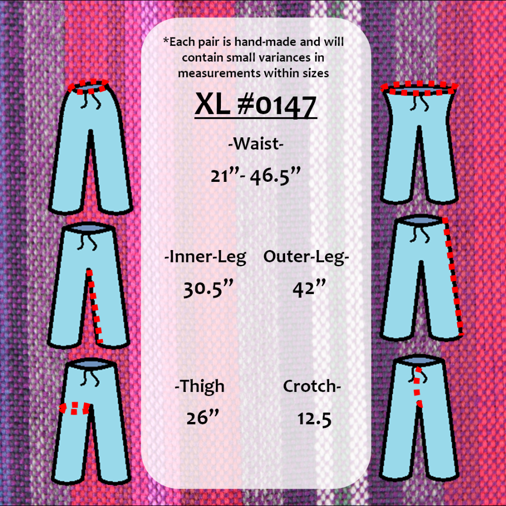 (XL) Purpleish Pink with a Tad of White Lounge Pants 0147