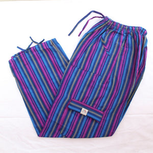 (XL) Purpleish Blue with some Pink Lounge Pants 0148