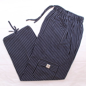 (XL) Dark Dark Blueish with White Stripies Lounge Pants 0150