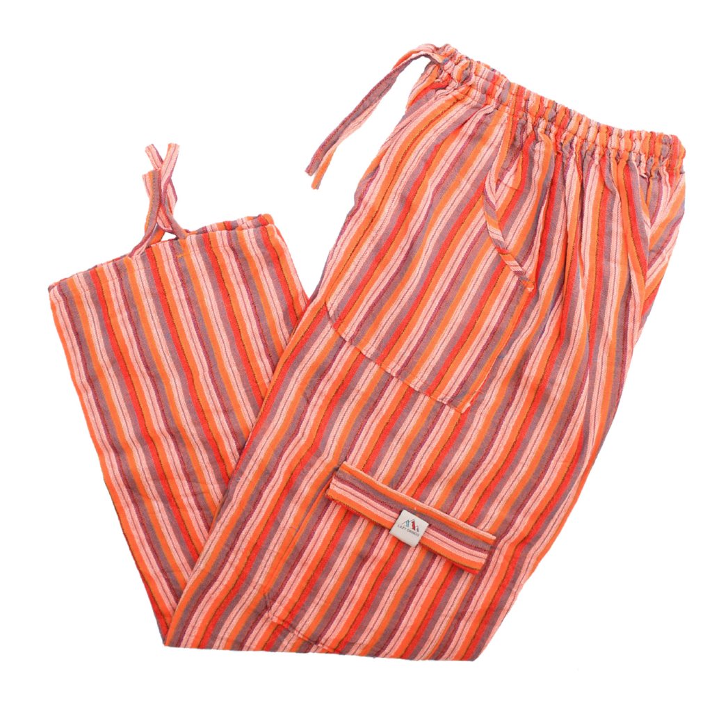 (XL) Redish Orange with a Bit of White Lounge Pants 0151